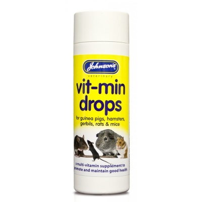 Johnsons Hamster Guinea Pigs Rats Mice Vitamin Drops 100ml RRP 4.89 CLEARANCE XL 2.99